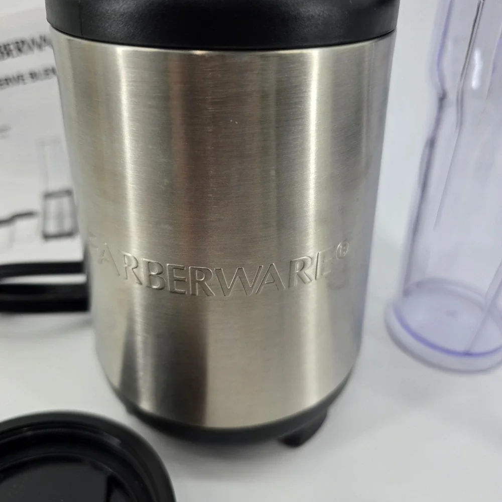 Farberware Single Serve Blender 16249 Brushed Stainless Steel Silver New w/o Box